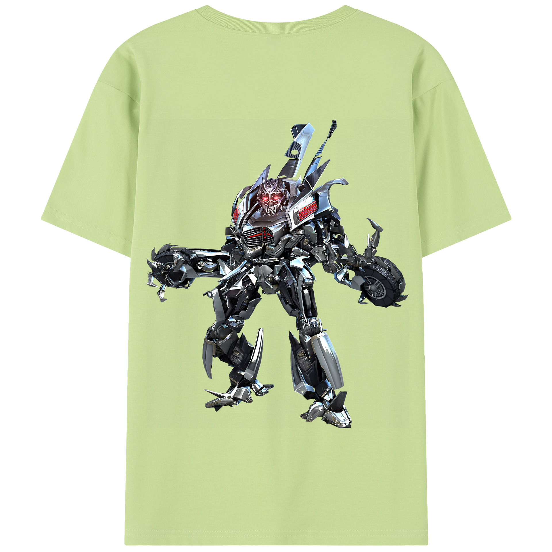 （画像用） Transformers トランスフォーマー 綿100％半袖Tシャツ（背面プリント）